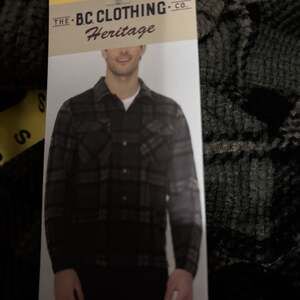 The B.C. Clothing Co. Heritage Men's Textured Flannel Shirt (US, Alpha, Small,